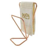 Toalheiro Triangular Porta Toalha de Rosto Mãos - Rosé Gold - Hara