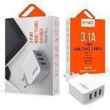 Tomada Carregador Turbo 15w 3 Usb Celular Tablet Universal - Kaidi