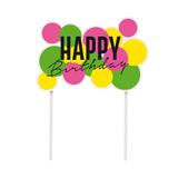 Topo de Bolo para Decoração de Festa Neon - Cromus