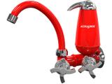 Torneira com Filtro para Cozinha Acquabios - de Parede Color Acqua E05 Vermelha