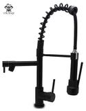 Torneira cozinha monocomando gourmet preto fosco - Metais viking