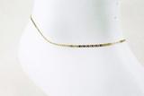 Tornozeleira Feminina Piastrine 24cm Ouro 18k 750 - Dr joias