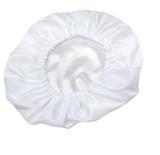 Touca De Cetim Seda Branco Anti Frizz Para Dormir - Confecções elba