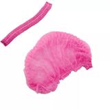 Touca Descartavel Rosa Com 100 Unidades Anadona