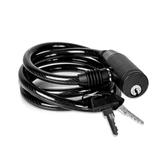 Trava Cabo Anti Furto Aço 1 Metro 8 mm Multilaser BI011 para Moto Bicicleta Estepe de Carro