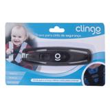 Trava Para Cinto De Segurança Clingo Preto C02199