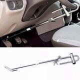 Trava Segurança Universal Anti Furto Aço Maciço Volante Pedal Carro Cromada Hillux - Inaac