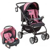 Travel System AT6 K Preto / Rosa com Cadeira Touring SE - Burigotto