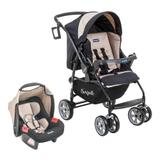 Travel System Burigotto AT6 K + Touring Evolution SE - Bege