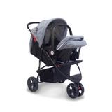 Travel System (Carrinho + Bebê Conforto) Urban Cinza Baby Style