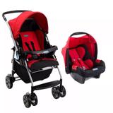 Travel System Ecco Red (Vermelho) Touring Evolution Se - Burigotto