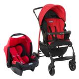 Travel System Ecco SE 4 Posições Vermelho - SEM BASE - Burigotto