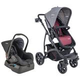 Travel System - Explore com Casulo Click - Azul e Preto - Kiddo