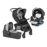 Travel System Kwik One - Jet Black + Moisés Kwik One - Chicco