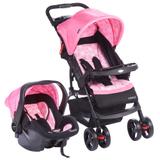 Travel System - Moove - Rosa Trama - Cosco