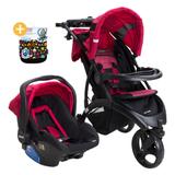 Travel System Off Road Cherry com protetor de Assento para Carrinho Robots - Burigotto