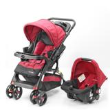 Travel System Prime Baby Concord Max 3 Posições - Vermelho