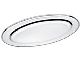 Travessa Bandeja Oval de Aço Inox 34 x 21cm - Monaliza