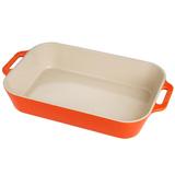 Travessa ceramica ret 20x16cm laranja - Staub ceramicas