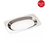 Travessa de Alumínio Nr. 3 30,5cm(D)x19,5cm(L)x3,0cm(A) - Abc