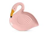 Travessa de Cerâmica Flamingo Rosa Scalla
