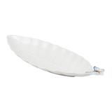 travessa de porcelana folha borboletas 35cm - Rojemac