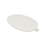 Travessa Decorativa de Cerâmica Abacaxi Branco 19,2X11,5X1,8Cm - Lyor