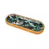 Travessa em madeira oval Bon Gourmet Leafage 26685 - Bongourmet
