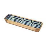Travessa em madeira Retangular Bon Gourmet Blue 26676 - Bongourmet
