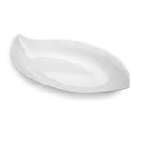 Travessa Folha em Melamina 32 x 18,5 x 5 cm Branca - Brinox