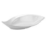 Travessa Funda Folha Buffet 50 cm 1,40 Litros Branco Em Melamina 100 Profissional Gourmet Mix GX5403