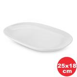 Travessa Melamina Oval Slim Guarnição Branco Hous 25,5x18,3x2,3cm 03800 - Haus