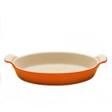 Travessa Oval Ferro Esmaltado 23 cm Laranja Le Creuset