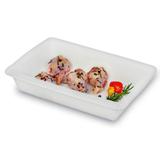 Travessa plástica para alimentos Sanremo 28,7 x 19,7 x 6 cm - 190