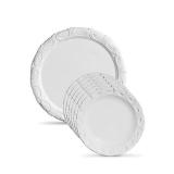 Travessa Prato Bolo Branco Ceramica Jogo Sobremesa 7 peças - Scalla