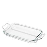 Travessa Refratária Wolff com Suporte Vidro 29X23CM - 100098