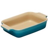 Travessa Retangular 600 ml Azul Caribe Le Creuset