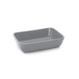 Travessa Retangular Cinza 24 X 17 Cm - Importado