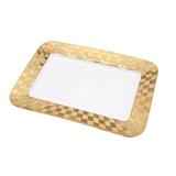 Travessa Retangular Wolff Vera Gold 33.5Cm Porcelana