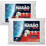 Travesseiros Nasa - Kit 2 Unidades - Visco - Toque Massageador - Fibrasca