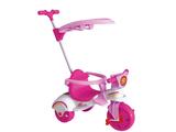 Triciclo Infantil com Empurrador Xalingo - Multi Care Girl 3 x 1 com Porta Objetos