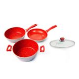 Trio de Panelas Gourmet Plus Polishop + 1 Tampa 24cm