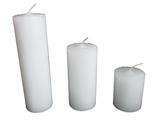 Trio de Velas Cilíndricas 5cm, 10cm E 15cm Decoração Festas - Encanto velas decorativas