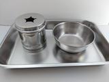 Trio Premium Star Medico Bandeja Cuba E Porta Algodão Inox - Sistole