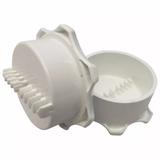 Triturador de Alho Manual em Plástico Triturador de Alho Resistente Branco - Ke home