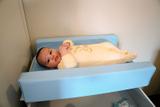 Trocador Americano para Bebe Impermeável e Colchão Portátil Azul Bebê - Fofinho