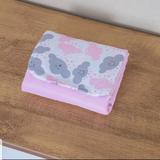 Trocador de Bolsa Plastificado Nuvem Rosa - I9 baby