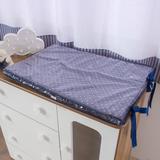 Trocador de Comoda para Bebê 100% Algodão Marinho - Bruna baby