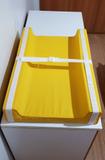 Trocador para Bebe Americano Impermeável e Colchão Portátil Amarelo - Fofinho