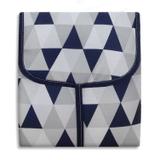 Trocador Portátil c/ Bolsos - Losango Marinho - Laura baby